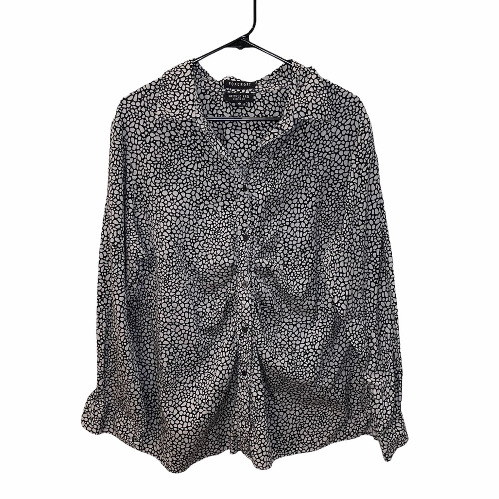 Foxcroft Wrinkle Free Button Up Top 18W